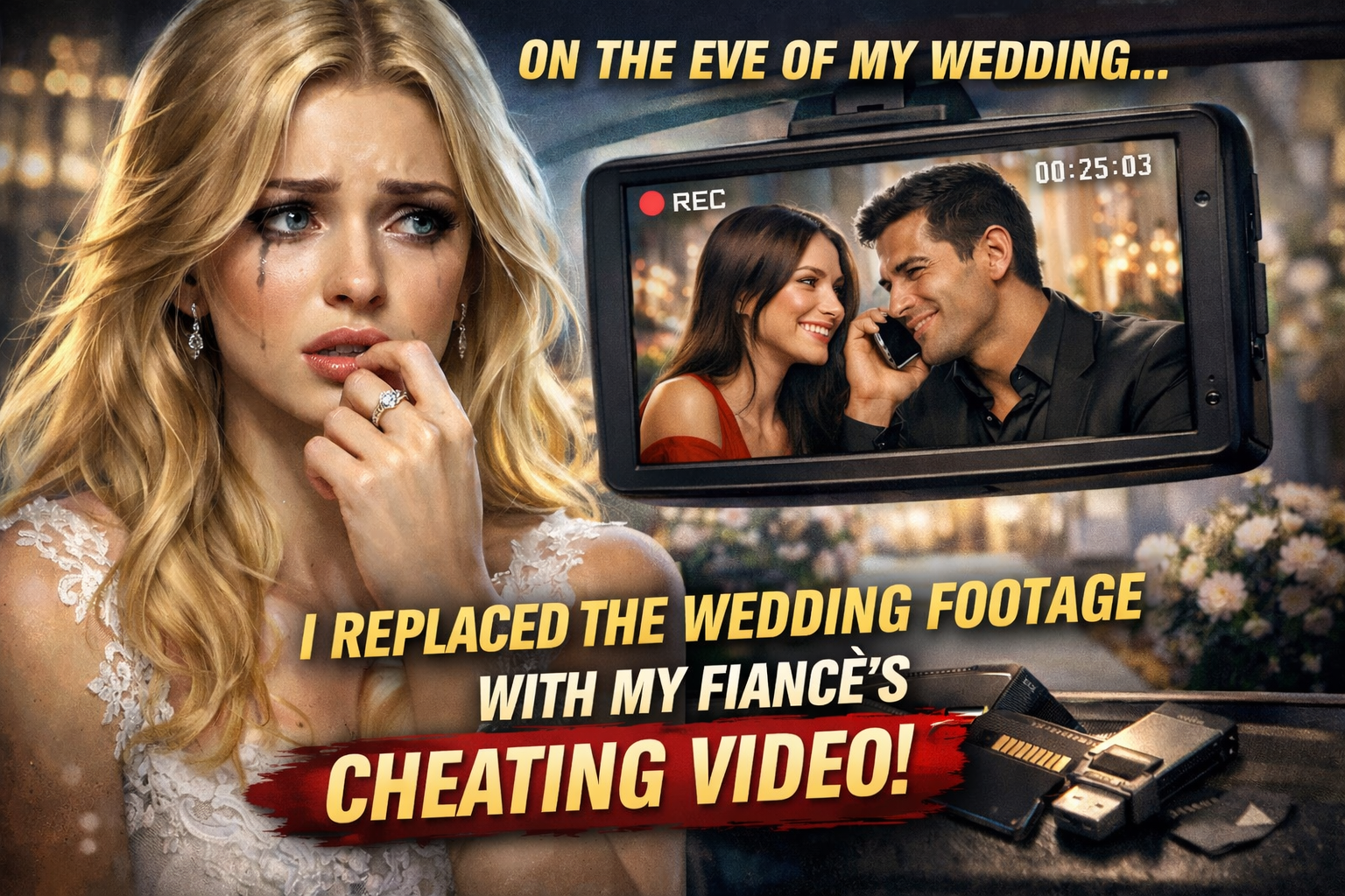 On the eve of my wedding, I overheard my fiancé’s wicked plan through the car’s dashcam.